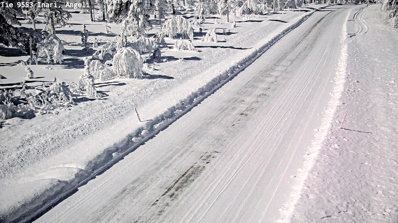 Weather Camera Image Road 9553 Inari, Angeli, Lintupuolivaara, Inari, Lappi