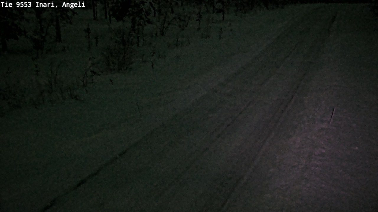 Weather Camera Image Road 9553 Inari, Angeli, Lintupuolivaara, Inari, Lappi