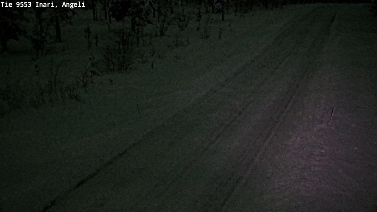 Weather Camera Image Road 9553 Inari, Angeli, Lintupuolivaara, Inari, Lappi