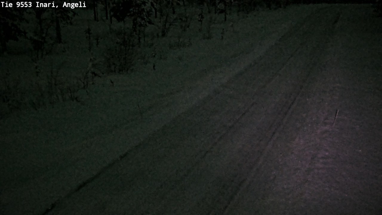 Weather Camera Image Road 9553 Inari, Angeli, Lintupuolivaara, Inari, Lappi
