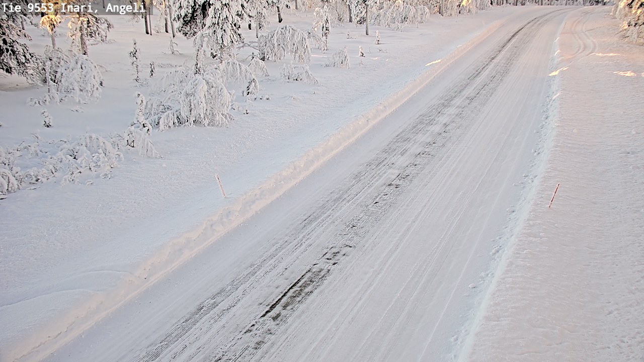 Weather Camera Image Road 9553 Inari, Angeli, Lintupuolivaara, Inari, Lappi