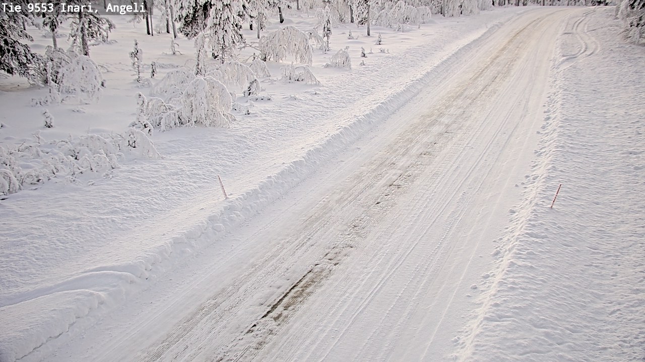 Weather Camera Image Road 9553 Inari, Angeli, Lintupuolivaara, Inari, Lappi