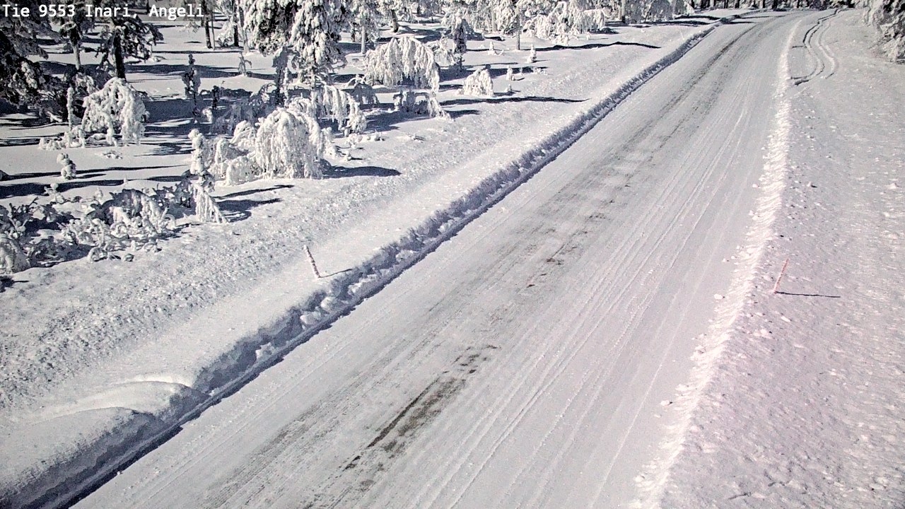 Weather Camera Image Road 9553 Inari, Angeli, Lintupuolivaara, Inari, Lappi