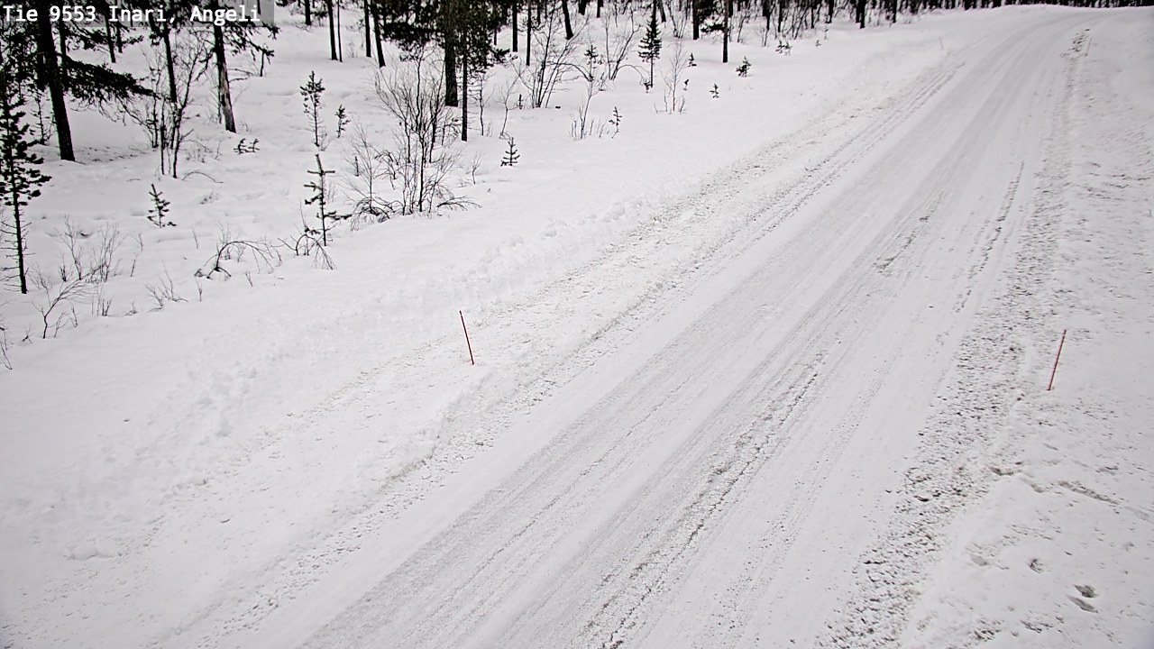 Weather Camera Image Väg 9553 Inari, Angeli, Lintupuolivaara, Inari, Lappi