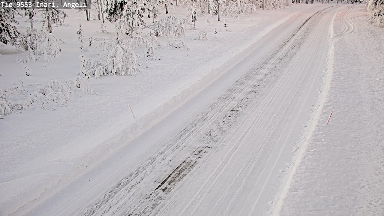 Weather Camera Image Road 9553 Inari, Angeli, Lintupuolivaara, Inari, Lappi