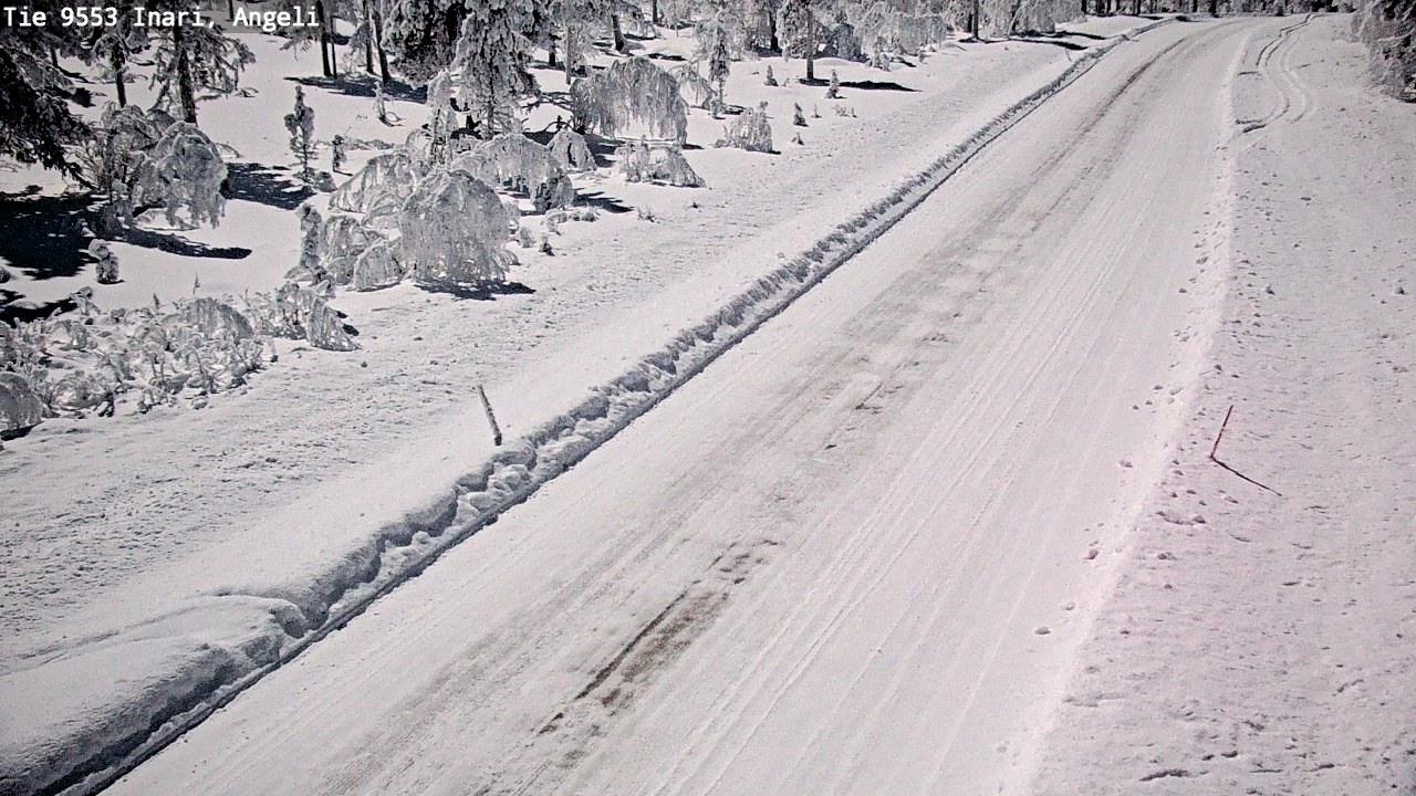 Weather Camera Image Väg 9553 Inari, Angeli, Lintupuolivaara, Inari, Lappi
