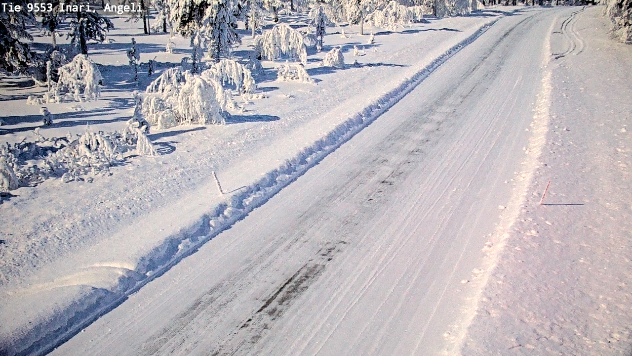 Weather Camera Image Road 9553 Inari, Angeli, Lintupuolivaara, Inari, Lappi