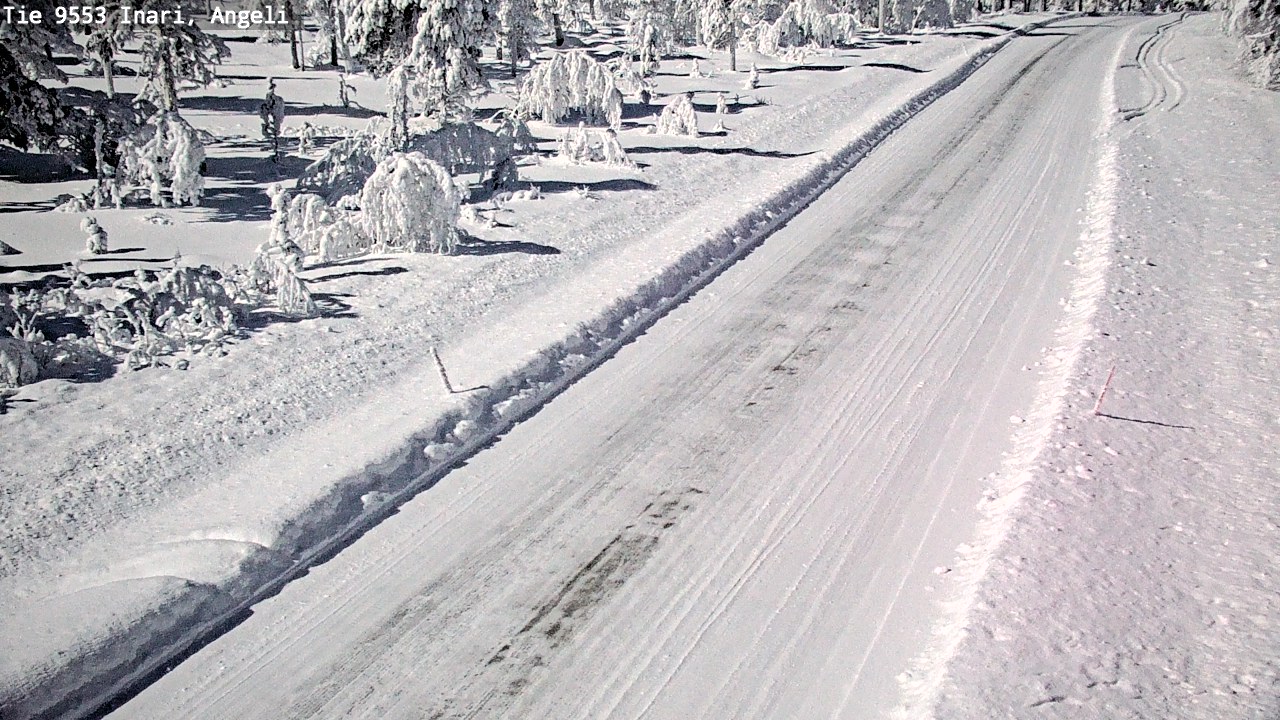 Weather Camera Image Road 9553 Inari, Angeli, Lintupuolivaara, Inari, Lappi