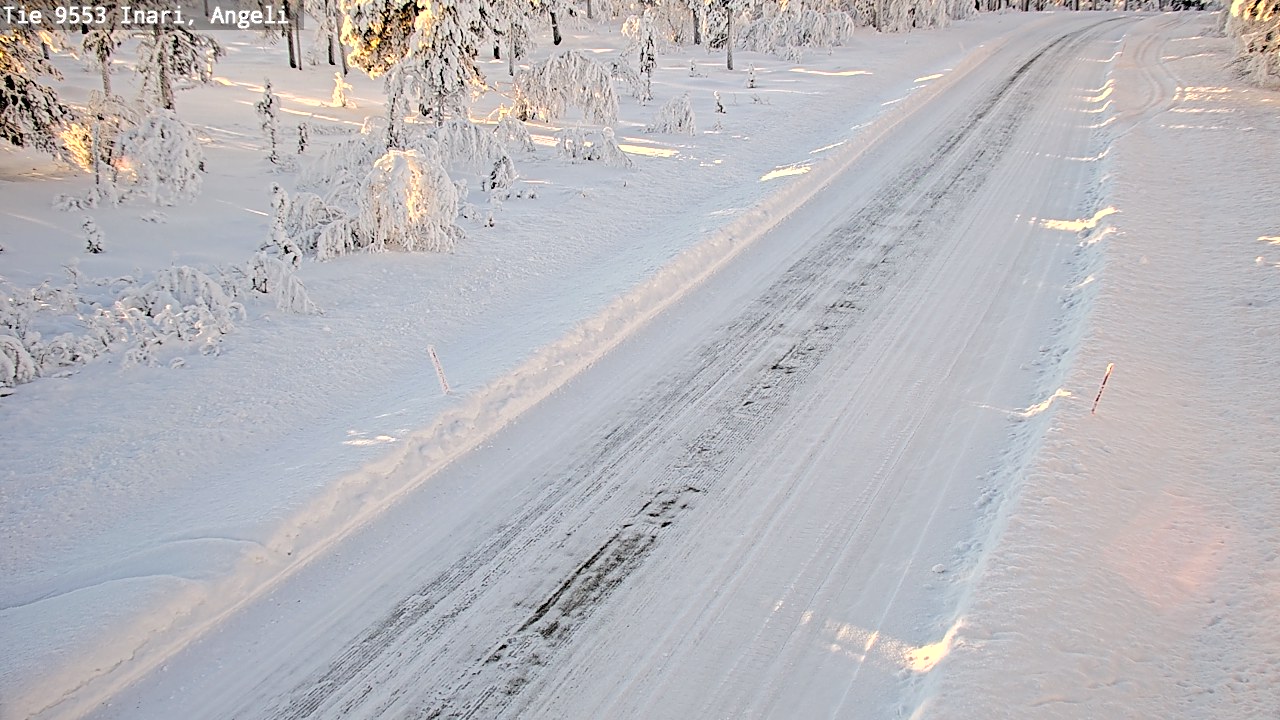 Weather Camera Image Road 9553 Inari, Angeli, Lintupuolivaara, Inari, Lappi