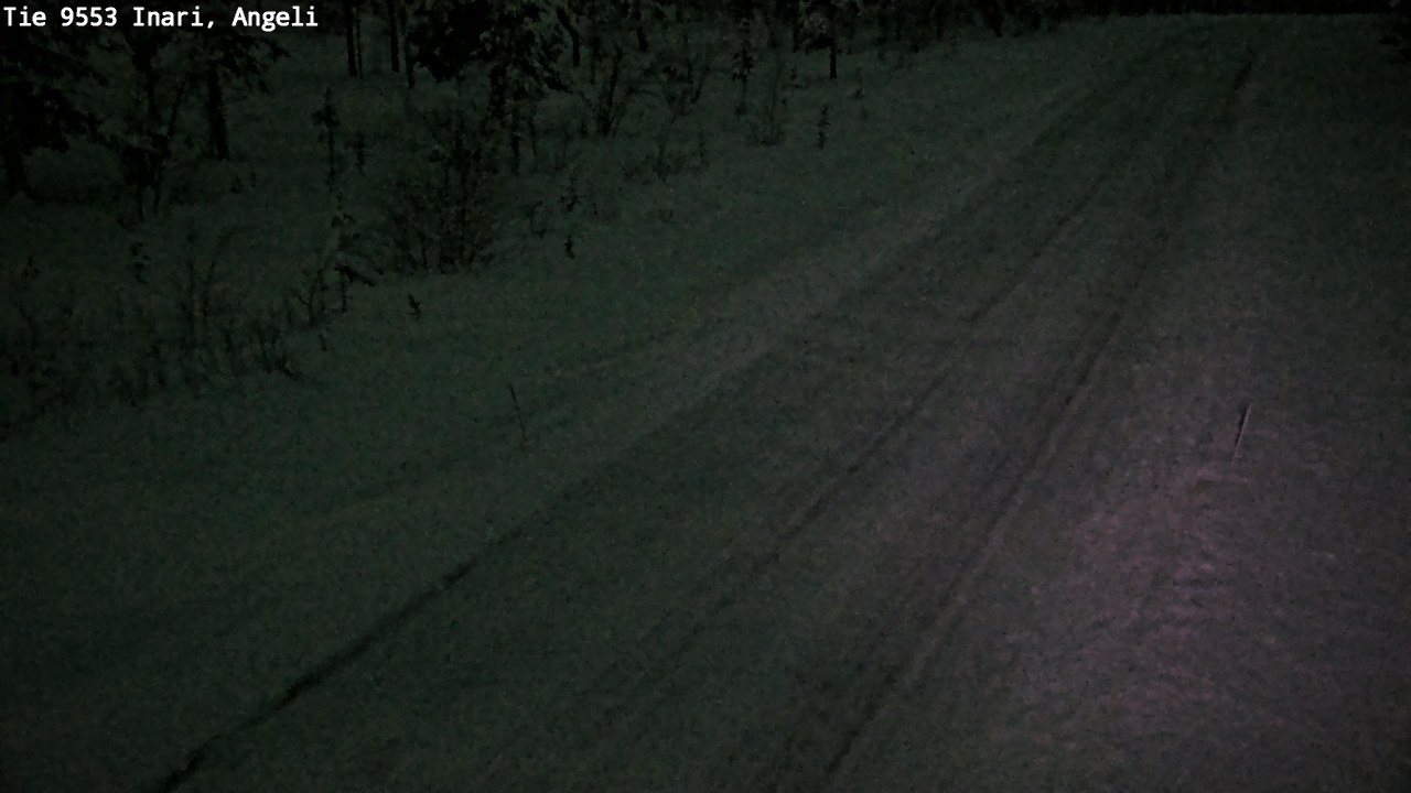 Weather Camera Image Road 9553 Inari, Angeli, Lintupuolivaara, Inari, Lappi