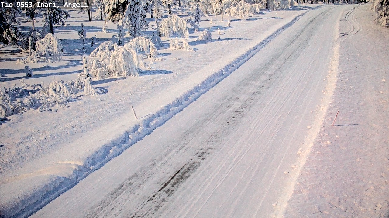 Weather Camera Image Road 9553 Inari, Angeli, Lintupuolivaara, Inari, Lappi