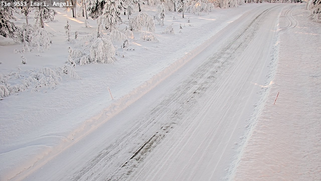 Weather Camera Image Road 9553 Inari, Angeli, Lintupuolivaara, Inari, Lappi