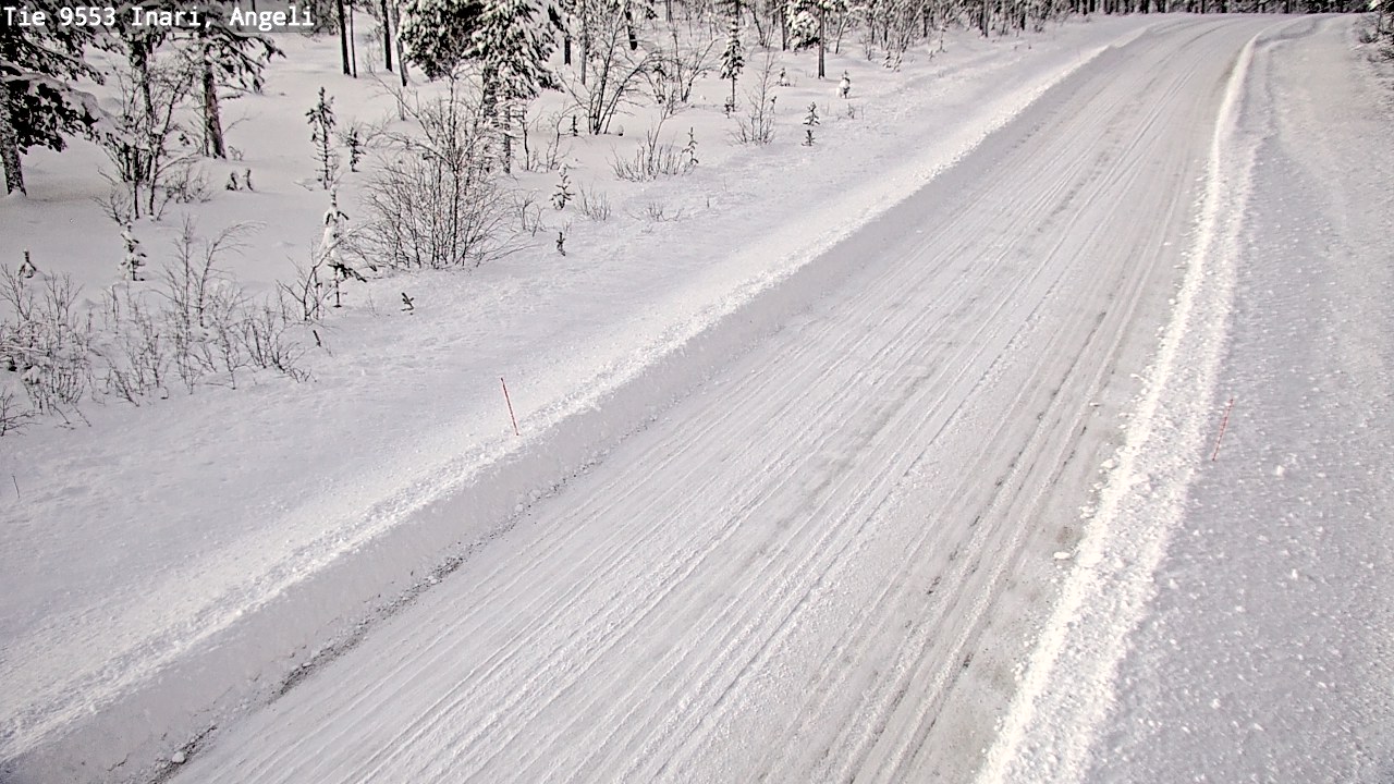 Weather Camera Image Väg 9553 Inari, Angeli, Lintupuolivaara, Inari, Lappi