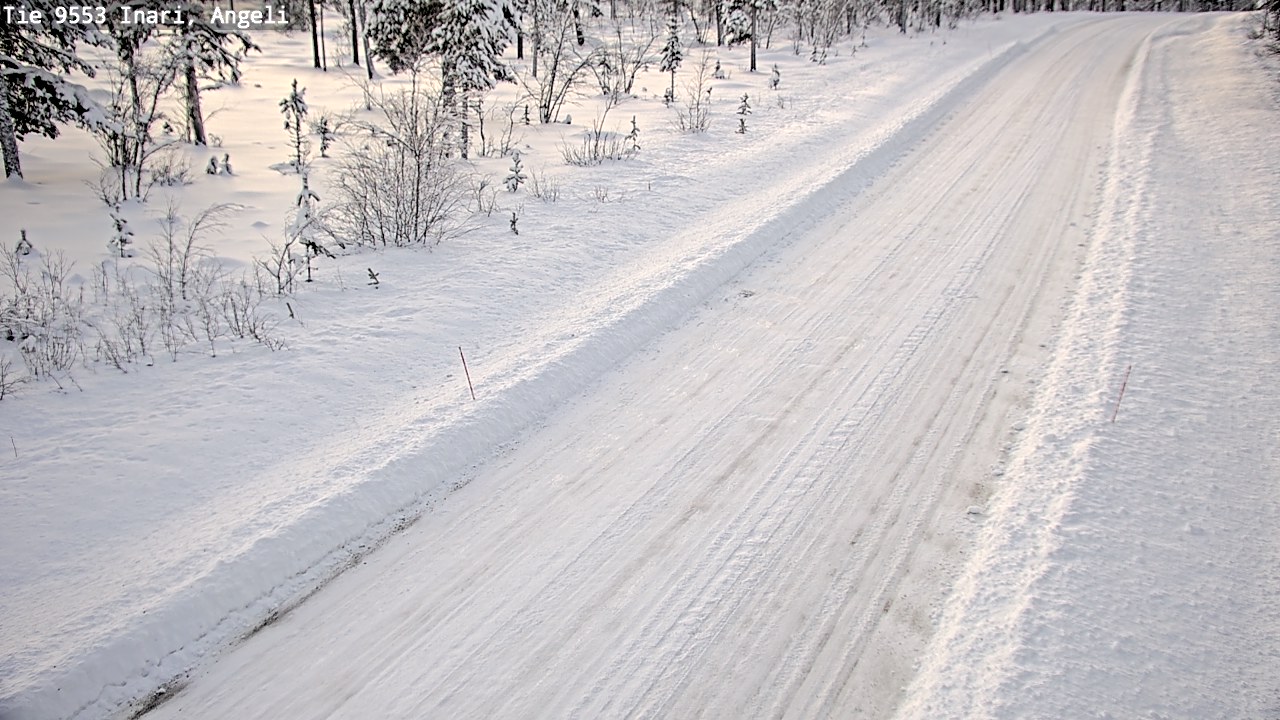 Weather Camera Image Road 9553 Inari, Angeli, Lintupuolivaara, Inari, Lappi