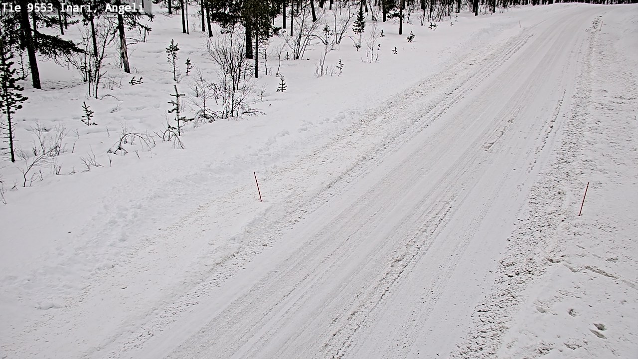 Weather Camera Image Väg 9553 Inari, Angeli, Lintupuolivaara, Inari, Lappi