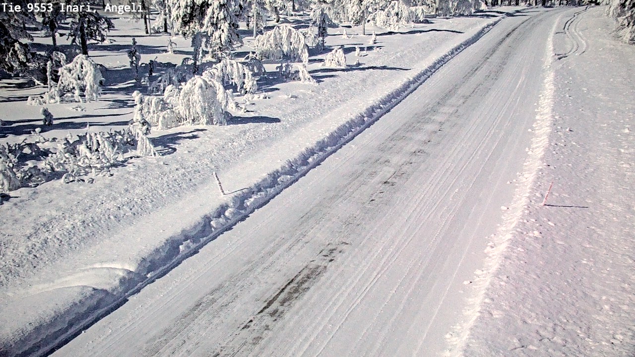 Weather Camera Image Road 9553 Inari, Angeli, Lintupuolivaara, Inari, Lappi