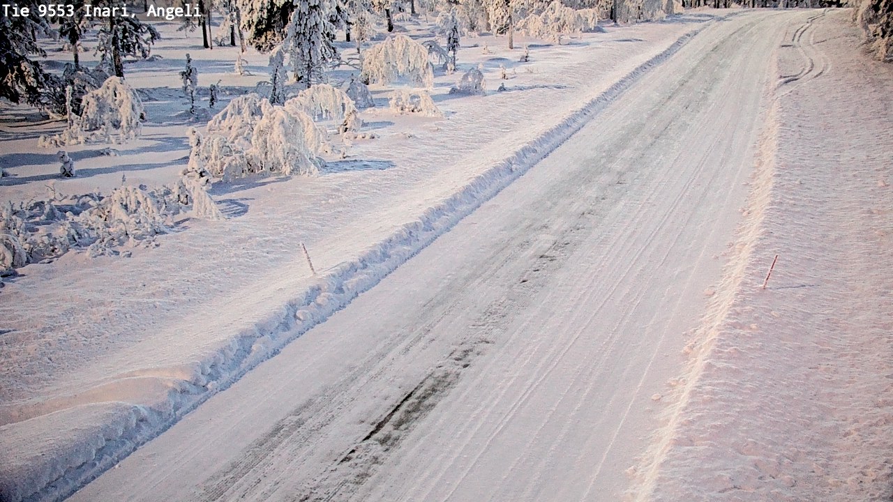 Weather Camera Image Road 9553 Inari, Angeli, Lintupuolivaara, Inari, Lappi