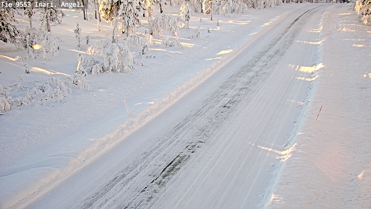 Weather Camera Image Road 9553 Inari, Angeli, Lintupuolivaara, Inari, Lappi