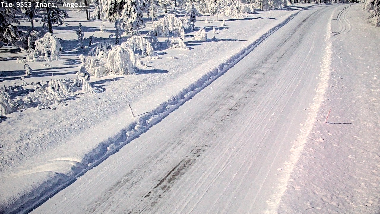 Weather Camera Image Road 9553 Inari, Angeli, Lintupuolivaara, Inari, Lappi