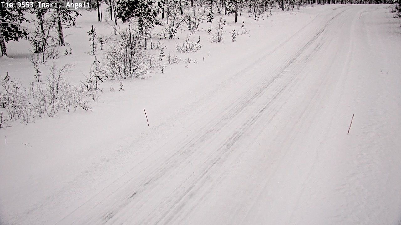 Weather Camera Image Road 9553 Inari, Angeli, Lintupuolivaara, Inari, Lappi