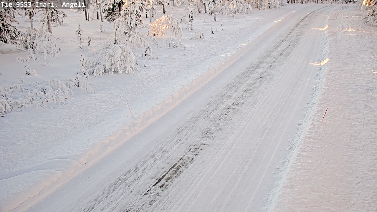 Weather Camera Image Road 9553 Inari, Angeli, Lintupuolivaara, Inari, Lappi