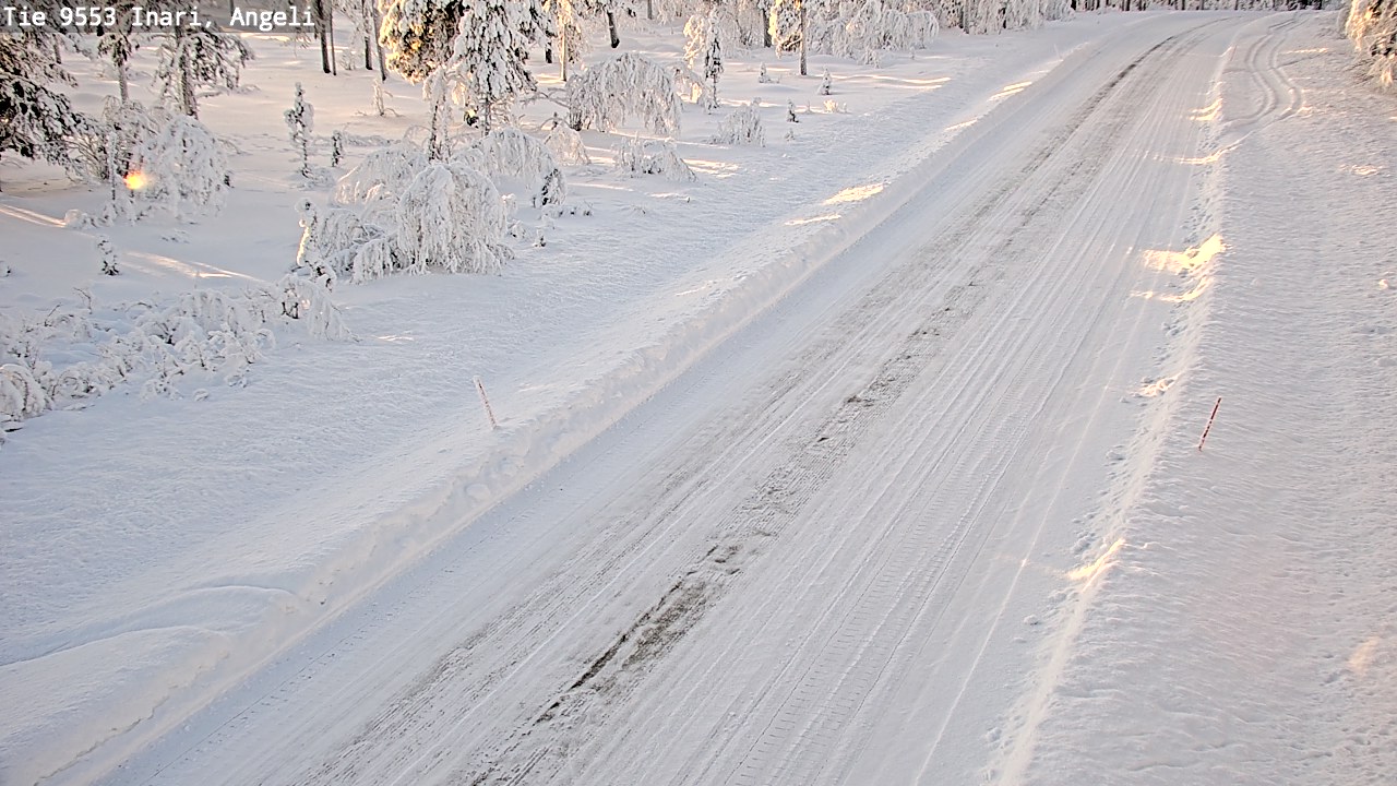 Kelikamerat Kuva Tie 9553 Inari, Angeli, Lintupuolivaara, Inari, Lappi