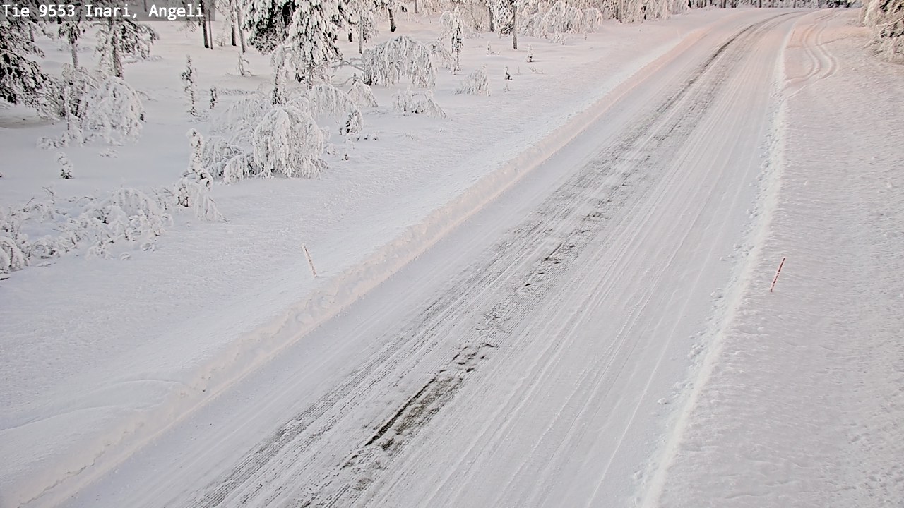 Weather Camera Image Road 9553 Inari, Angeli, Lintupuolivaara, Inari, Lappi