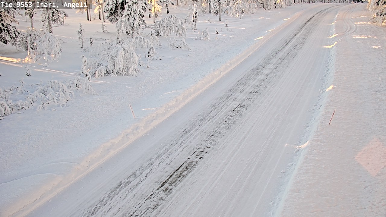 Weather Camera Image Road 9553 Inari, Angeli, Lintupuolivaara, Inari, Lappi