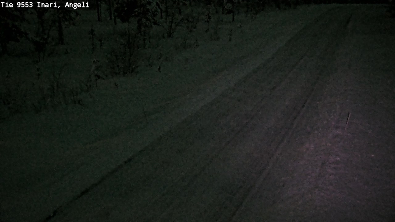Weather Camera Image Road 9553 Inari, Angeli, Lintupuolivaara, Inari, Lappi