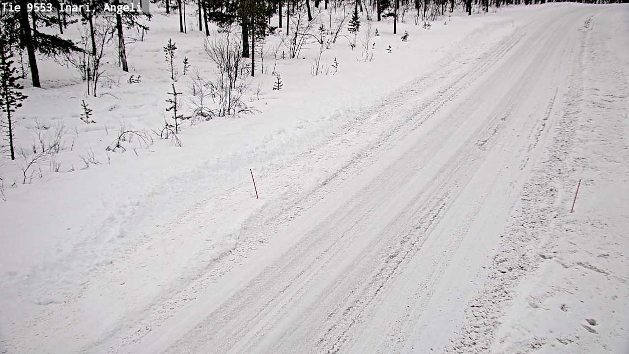 Weather Camera Image Väg 9553 Inari, Angeli, Lintupuolivaara, Inari, Lappi