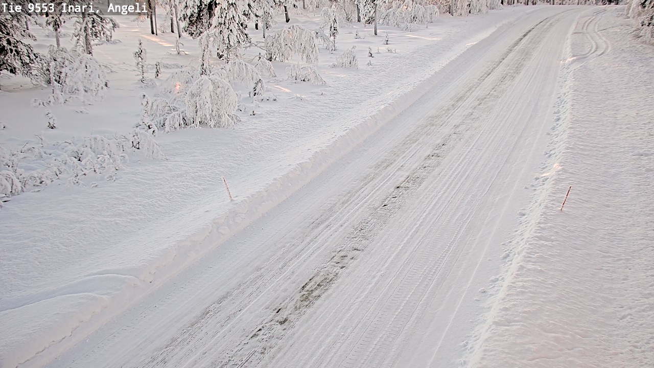 Kelikamerat Kuva Tie 9553 Inari, Angeli, Lintupuolivaara, Inari, Lappi