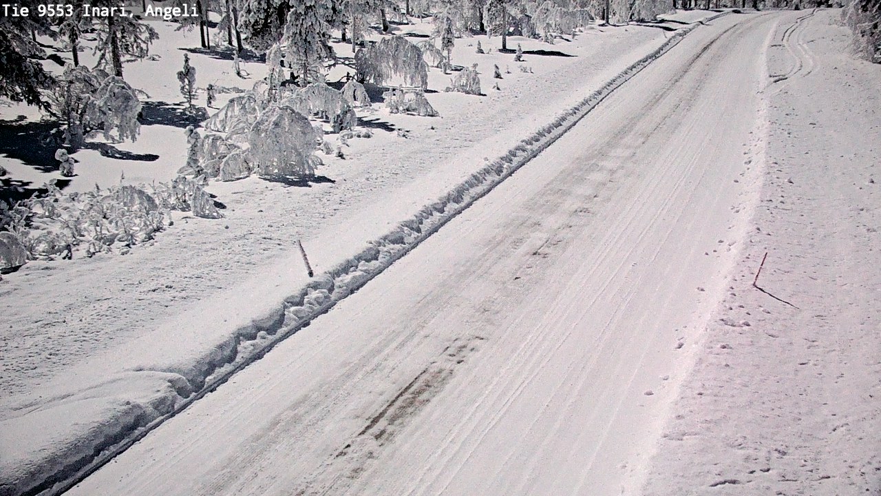 Weather Camera Image Väg 9553 Inari, Angeli, Lintupuolivaara, Inari, Lappi