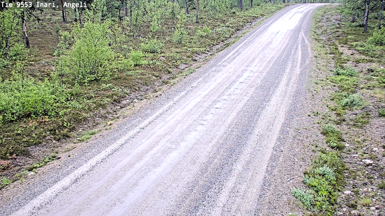 Weather Camera Image Väg 9553 Inari, Angeli, Lintupuolivaara, Inari, Lappi