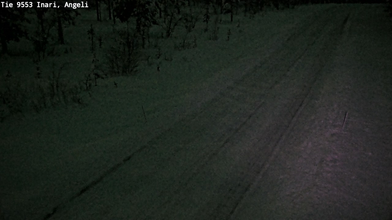 Weather Camera Image Road 9553 Inari, Angeli, Lintupuolivaara, Inari, Lappi