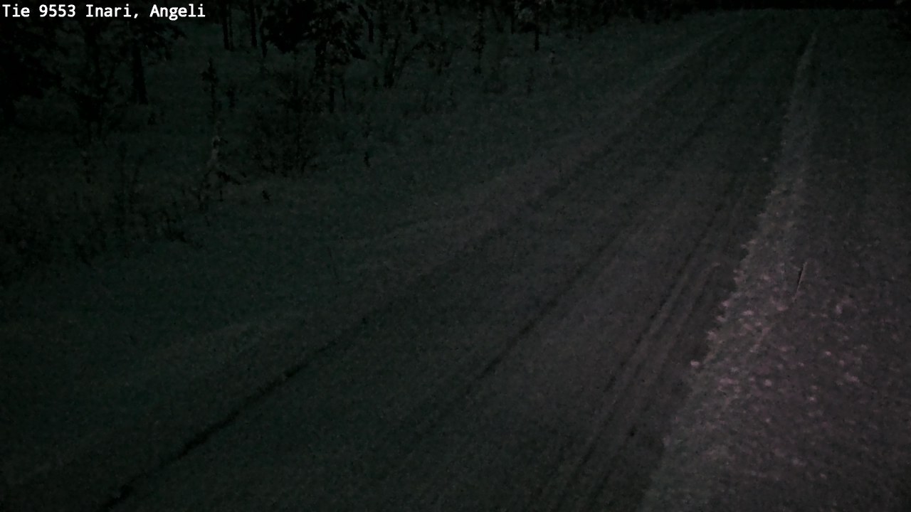 Weather Camera Image Väg 9553 Inari, Angeli, Lintupuolivaara, Inari, Lappi