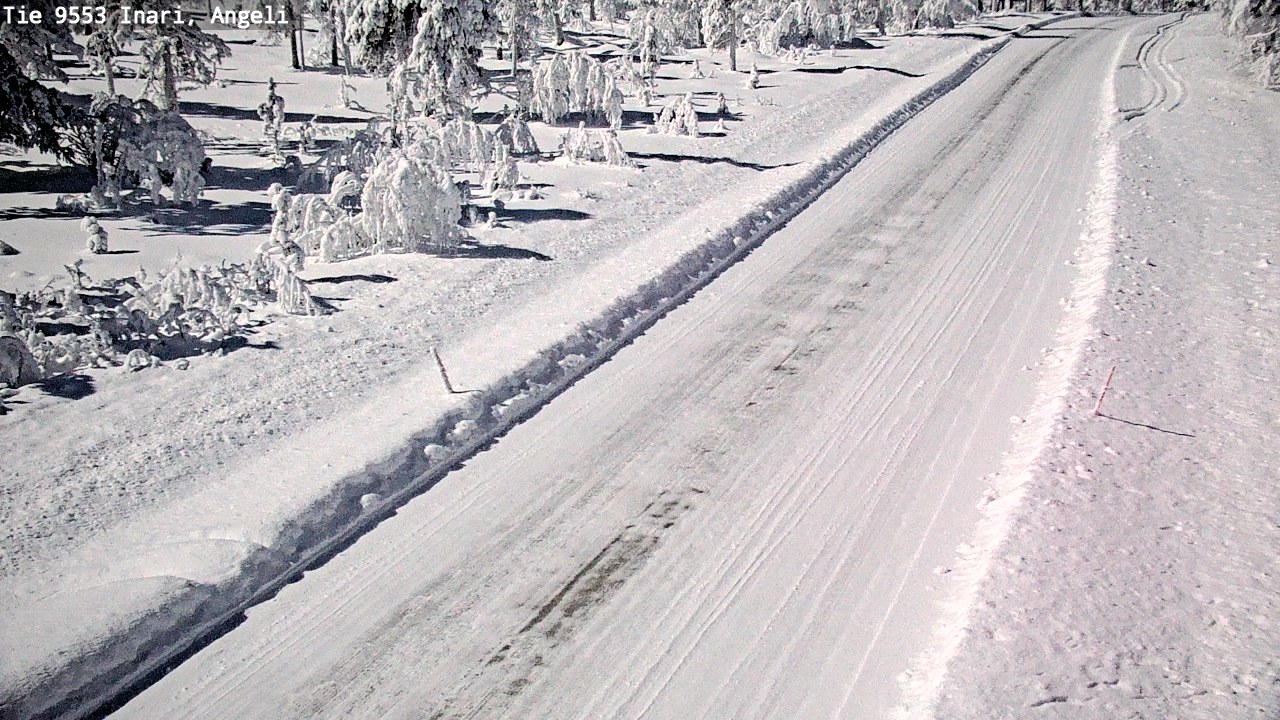 Weather Camera Image Väg 9553 Inari, Angeli, Lintupuolivaara, Inari, Lappi