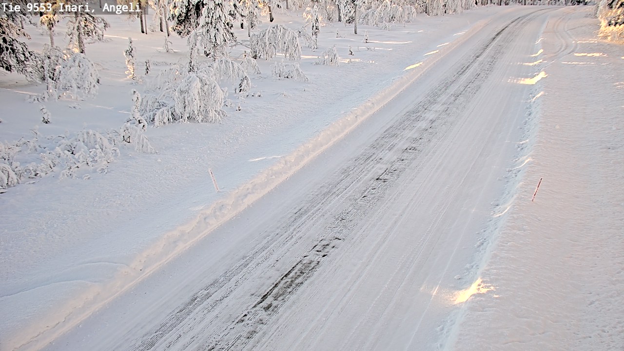 Weather Camera Image Road 9553 Inari, Angeli, Lintupuolivaara, Inari, Lappi