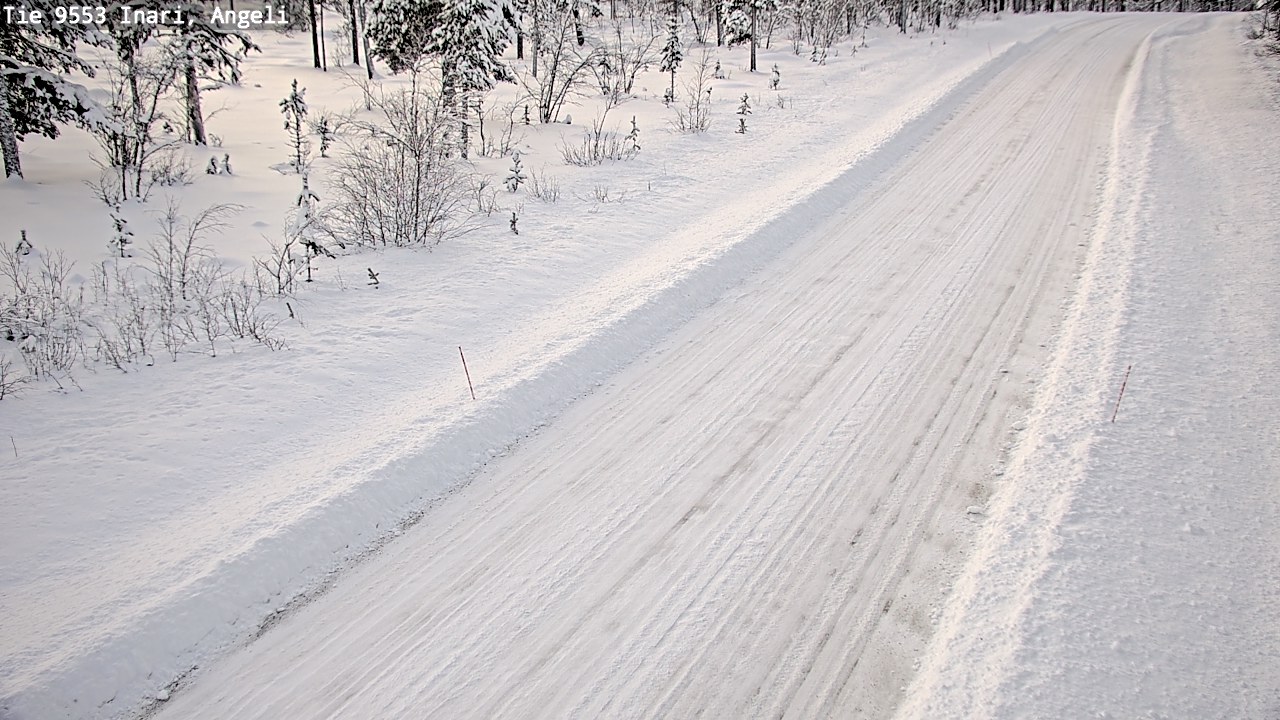 Weather Camera Image Road 9553 Inari, Angeli, Lintupuolivaara, Inari, Lappi