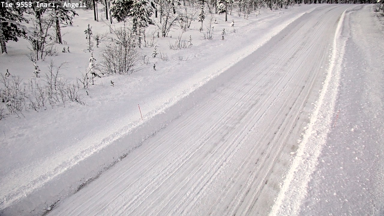 Weather Camera Image Väg 9553 Inari, Angeli, Lintupuolivaara, Inari, Lappi