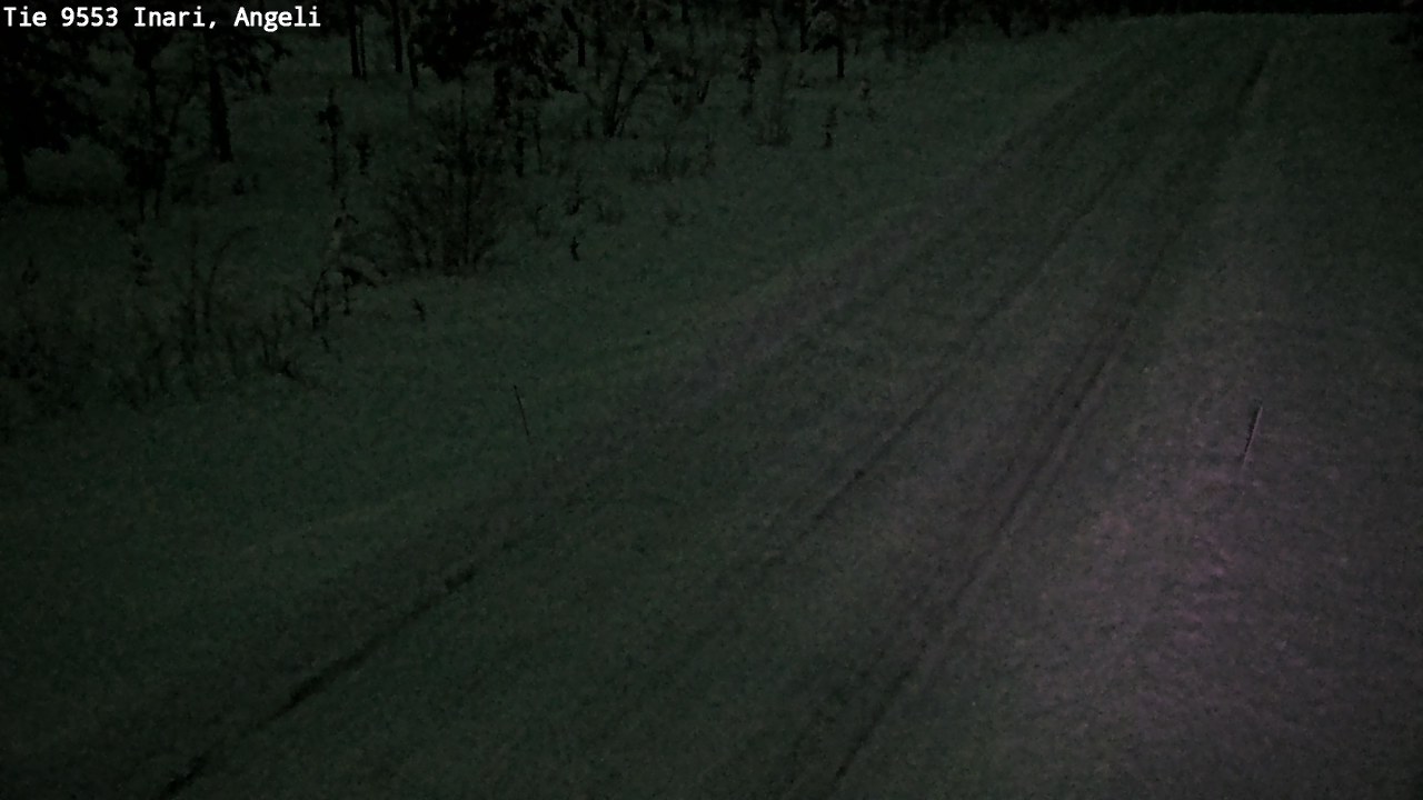 Weather Camera Image Road 9553 Inari, Angeli, Lintupuolivaara, Inari, Lappi
