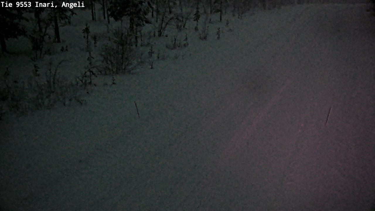 Weather Camera Image Road 9553 Inari, Angeli, Lintupuolivaara, Inari, Lappi