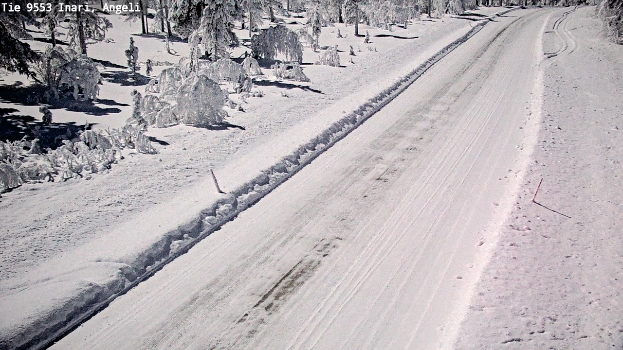 Weather Camera Image Väg 9553 Inari, Angeli, Lintupuolivaara, Inari, Lappi