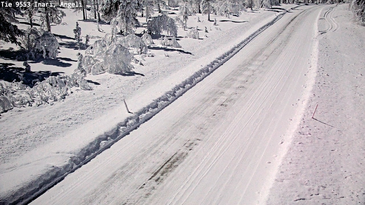 Weather Camera Image Väg 9553 Inari, Angeli, Lintupuolivaara, Inari, Lappi