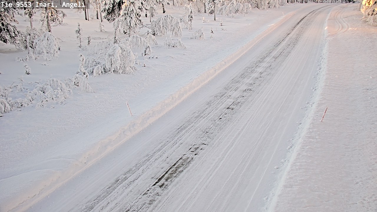 Weather Camera Image Road 9553 Inari, Angeli, Lintupuolivaara, Inari, Lappi