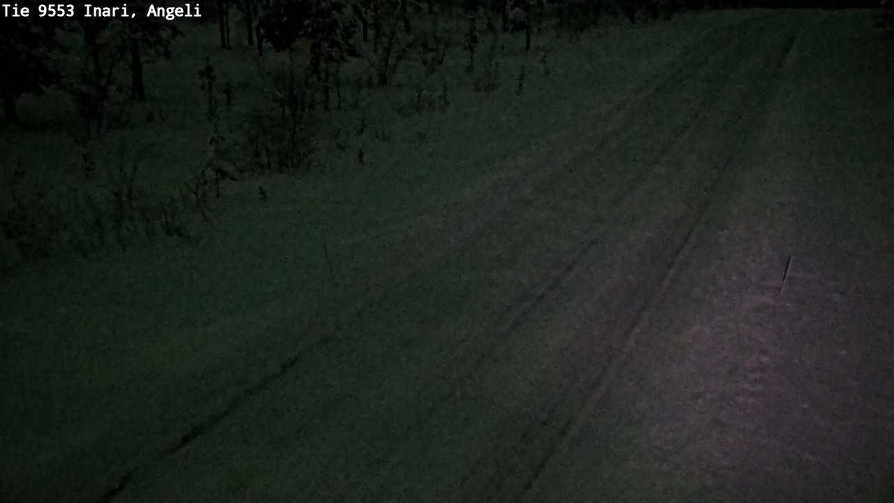 Weather Camera Image Road 9553 Inari, Angeli, Lintupuolivaara, Inari, Lappi