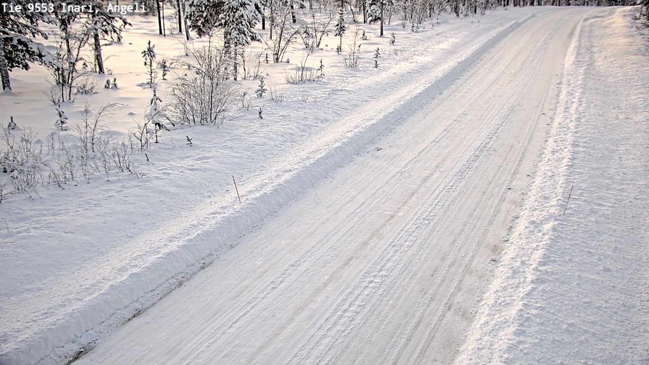 Weather Camera Image Road 9553 Inari, Angeli, Lintupuolivaara, Inari, Lappi
