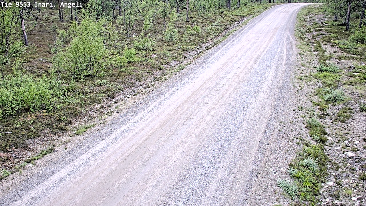 Weather Camera Image Väg 9553 Inari, Angeli, Lintupuolivaara, Inari, Lappi