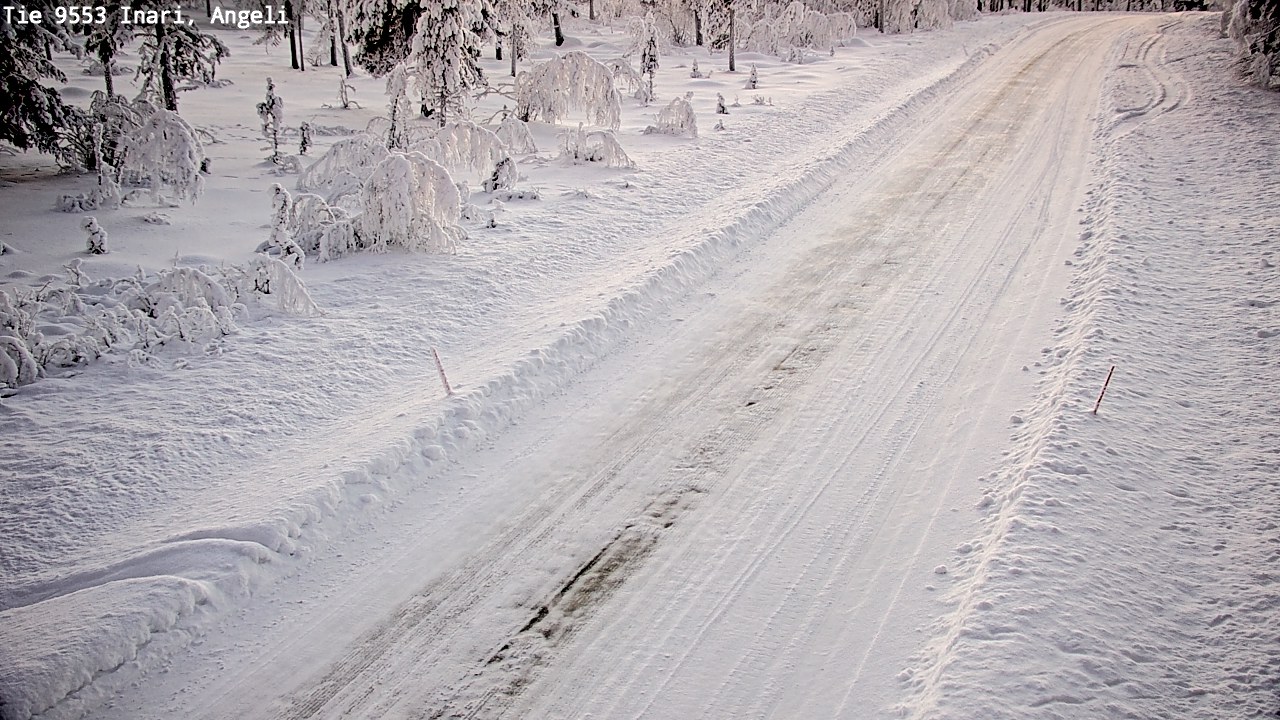 Weather Camera Image Road 9553 Inari, Angeli, Lintupuolivaara, Inari, Lappi