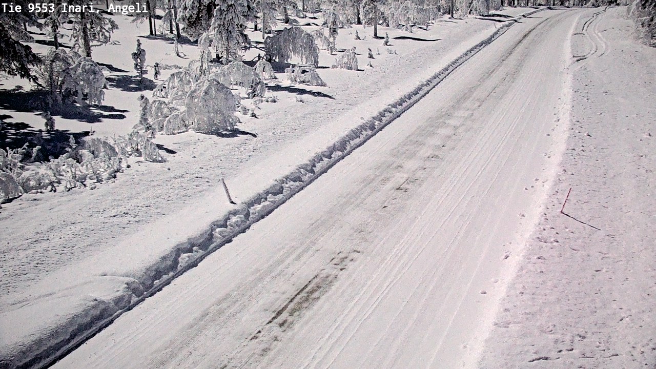 Weather Camera Image Väg 9553 Inari, Angeli, Lintupuolivaara, Inari, Lappi