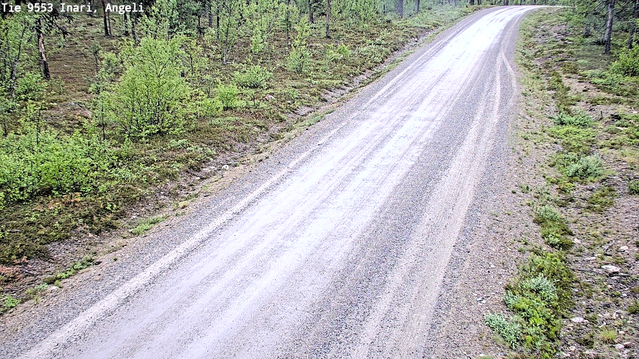 Weather Camera Image Väg 9553 Inari, Angeli, Lintupuolivaara, Inari, Lappi